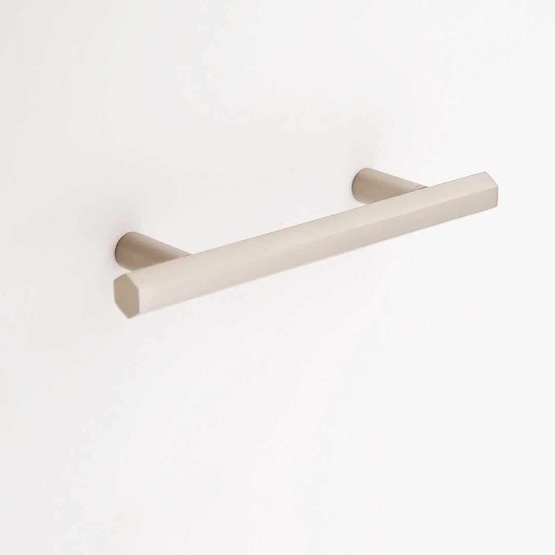 Abigail Solid Brass Drawer Pull Cabinet Hardware Kay Hardware - VCU 3.75" Center Polished Nickel