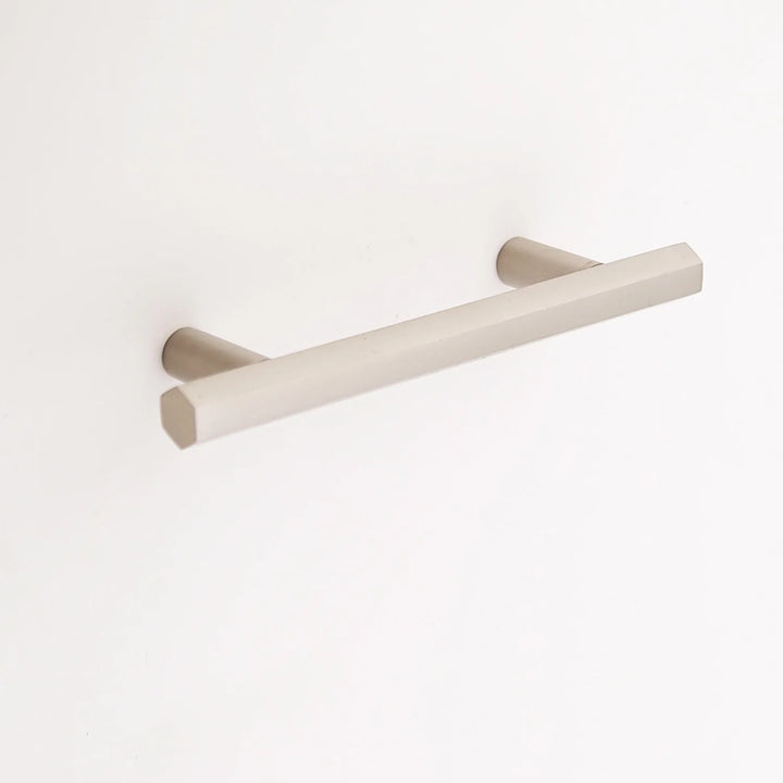 Abigail Solid Brass Drawer Pull Cabinet Hardware Kay Hardware - VCU 3.75" Center Polished Nickel