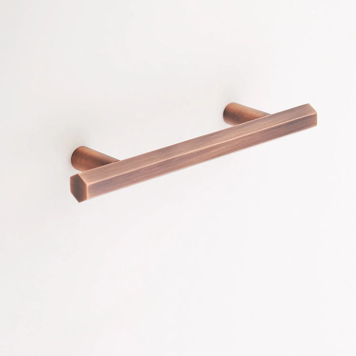 Abigail Solid Brass Drawer Pull Cabinet Hardware Kay Hardware - VCU 3.75" Center Antique Copper