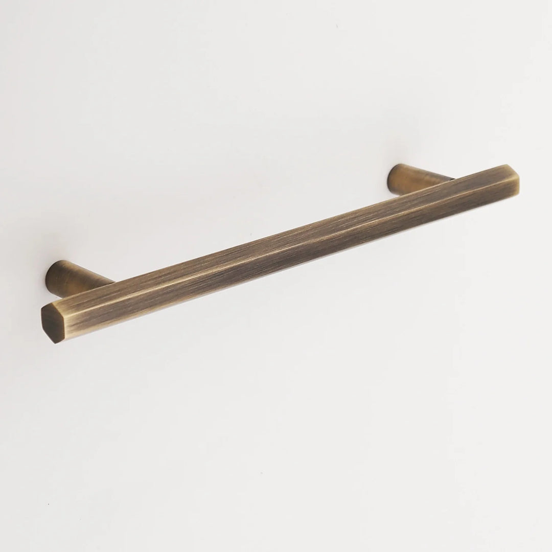 Abigail Solid Brass Drawer Pull Cabinet Hardware Kay Hardware - VCU 6" Center Antique Brass