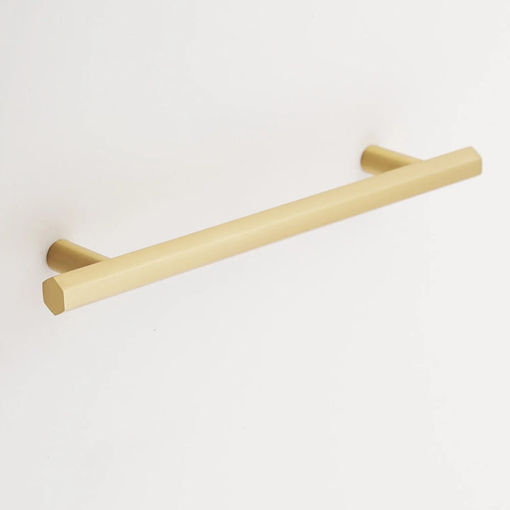Abigail Solid Brass Drawer Pull Cabinet Hardware Kay Hardware - VCU 6" Center Satin Brass