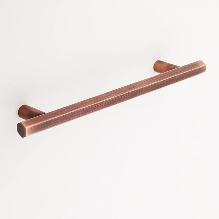 Abigail Solid Brass Drawer Pull Cabinet Hardware Kay Hardware - VCU 6" Center Antique Copper