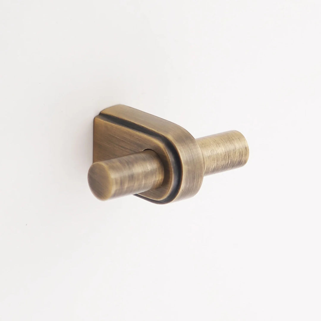 Elsa Solid Brass Finger Pull Cabinet Hardware Kay Hardware - VCU Antique Brass