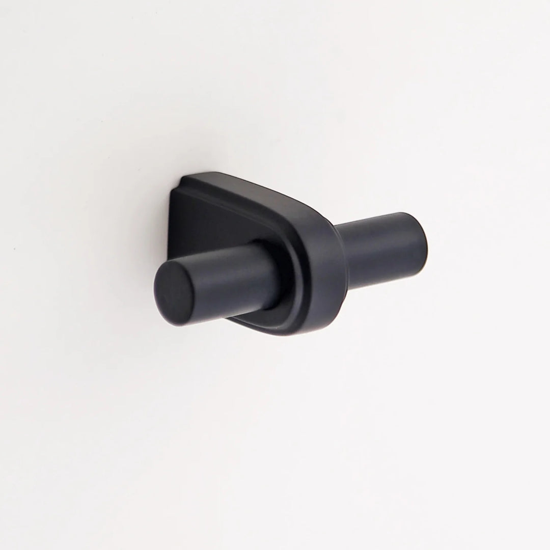 Elsa Solid Brass Finger Pull Cabinet Hardware Kay Hardware - VCU Matte Black