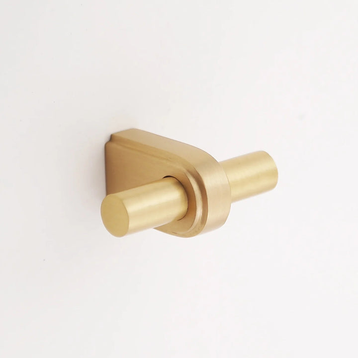 Elsa Solid Brass Finger Pull Cabinet Hardware Kay Hardware - VCU Satin Brass