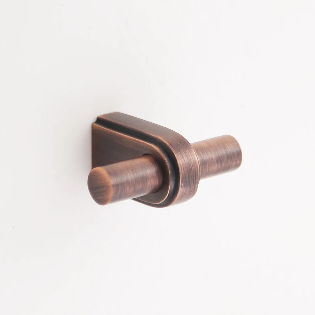 Elsa Solid Brass Finger Pull Cabinet Hardware Kay Hardware - VCU Antique Copper