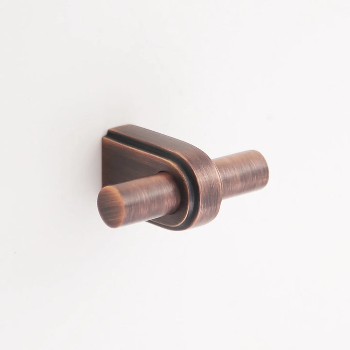 Elsa Solid Brass Finger Pull Cabinet Hardware Kay Hardware - VCU Antique Copper