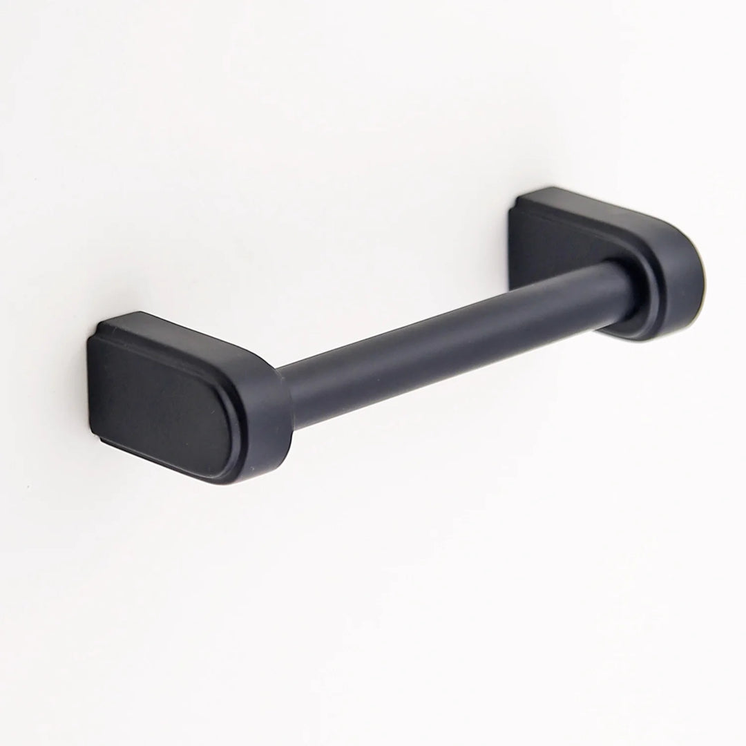 Elsa Solid Brass Drawer Pull Cabinet Hardware Kay Hardware - VCU 3.75" Center Black