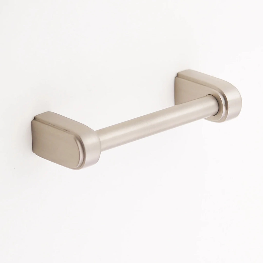 Elsa Solid Brass Drawer Pull Cabinet Hardware Kay Hardware - VCU 3.75" Center Polished Nickel