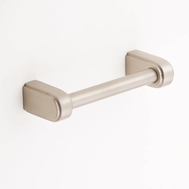Elsa Solid Brass Drawer Pull Cabinet Hardware Kay Hardware - VCU 3.75" Center Satin Nickel