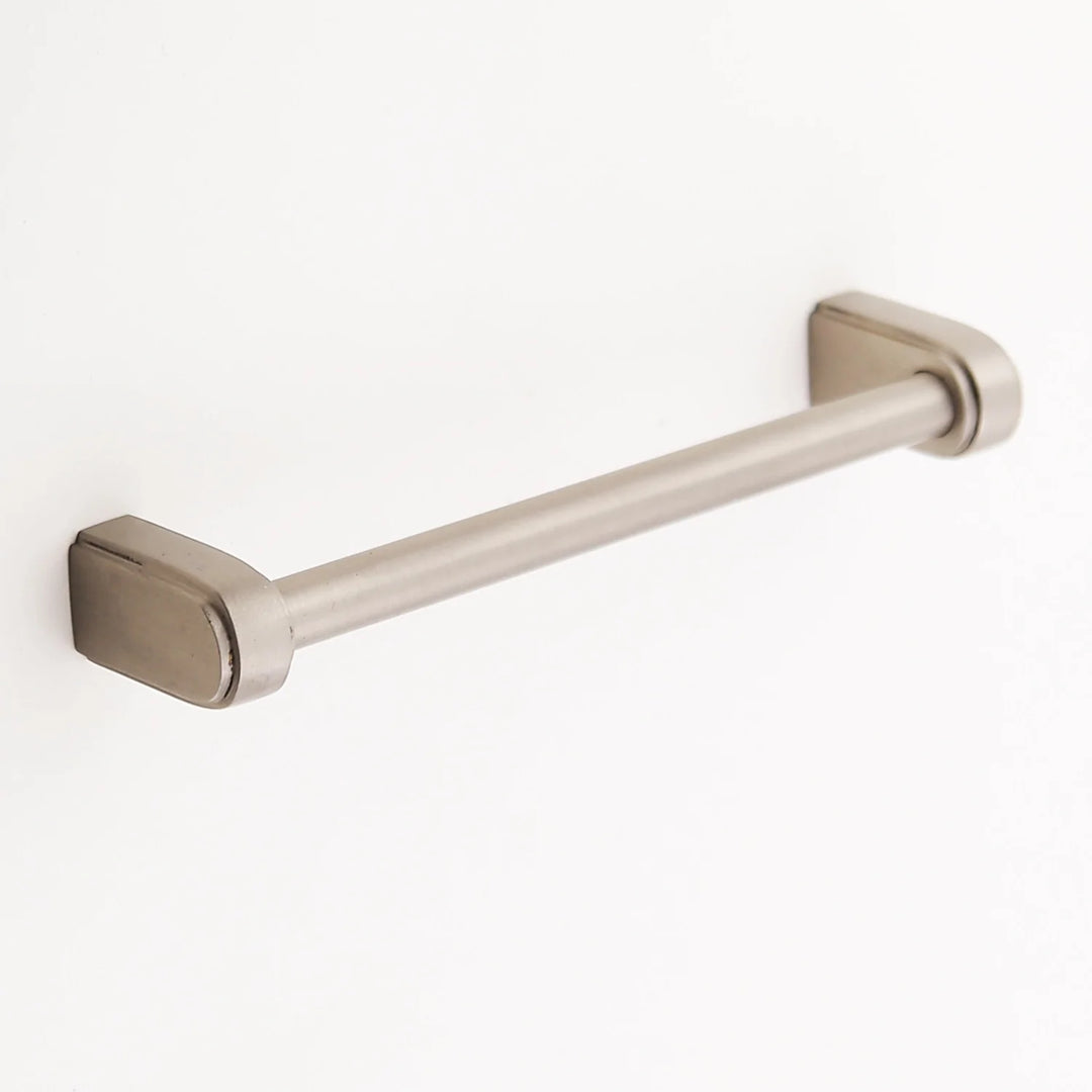 Elsa Solid Brass Drawer Pull Cabinet Hardware Kay Hardware - VCU 6" Center Polished Nickel