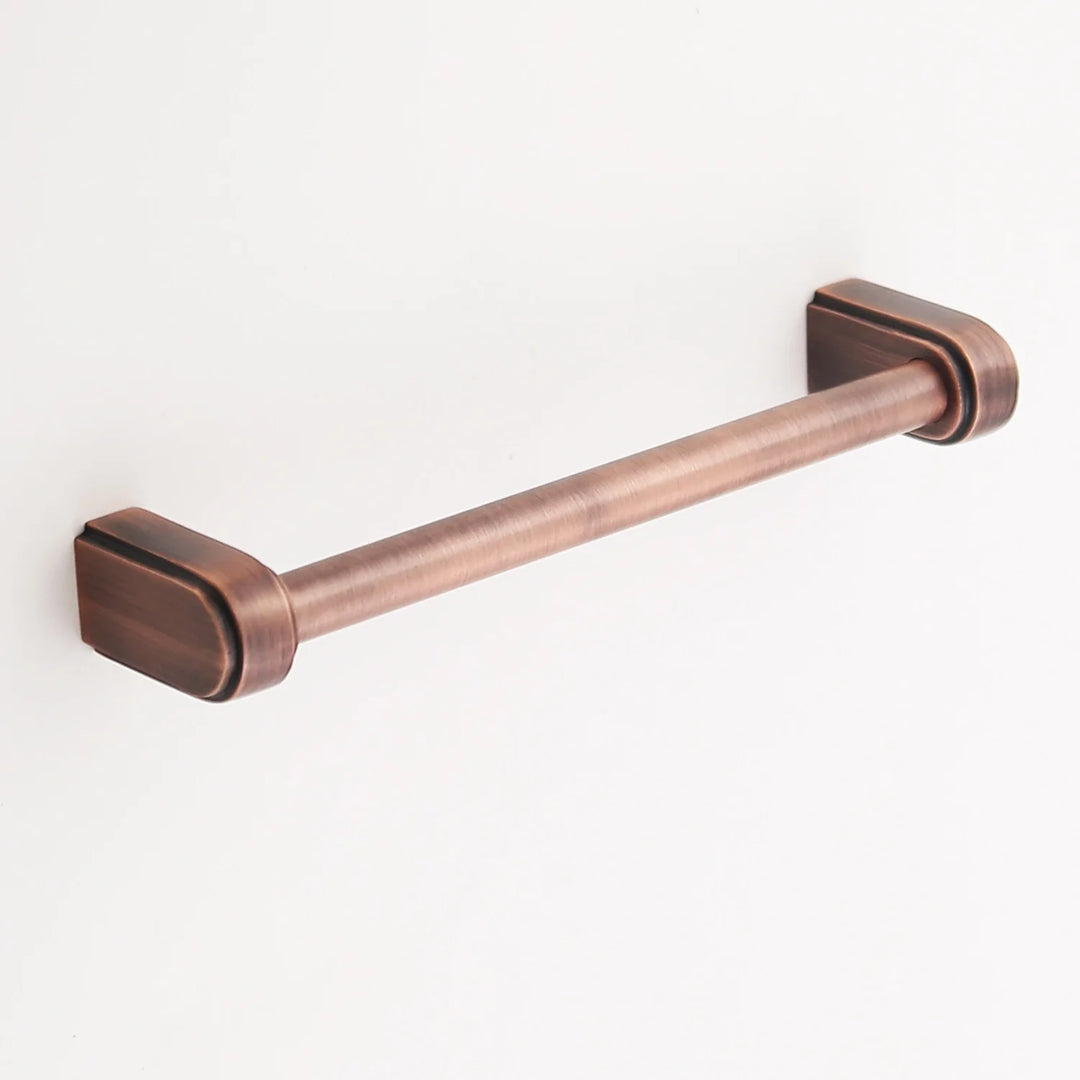 Elsa Solid Brass Drawer Pull Cabinet Hardware Kay Hardware - VCU 6" Center Antique Copper