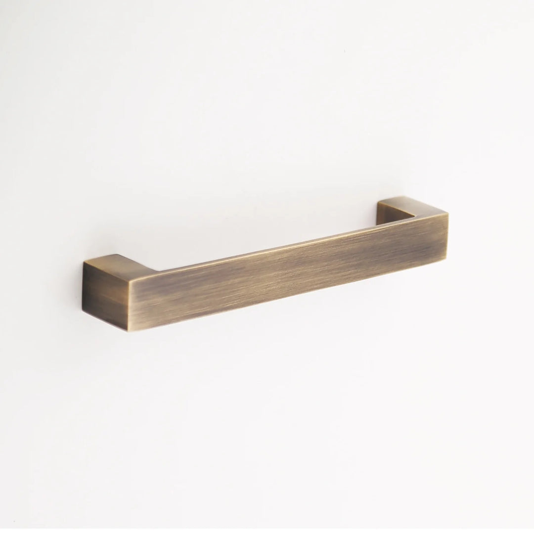 Gabrielle Solid Brass Drawer Pull Cabinet Hardware Kay Hardware - VCU 5" Center Antique Brass