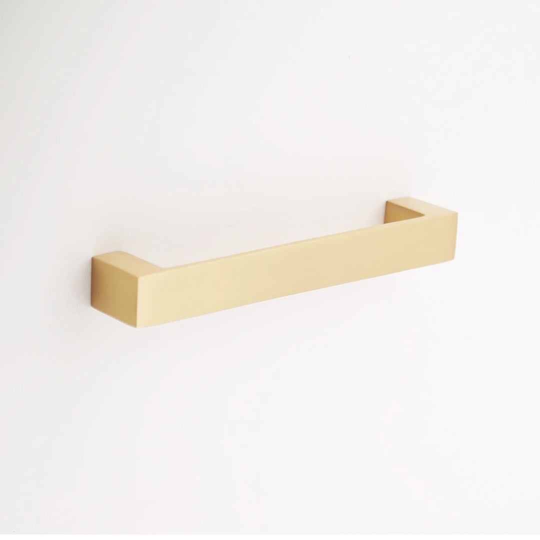 Gabrielle Solid Brass Drawer Pull Cabinet Hardware Kay Hardware - VCU 5" Center Satin Brass