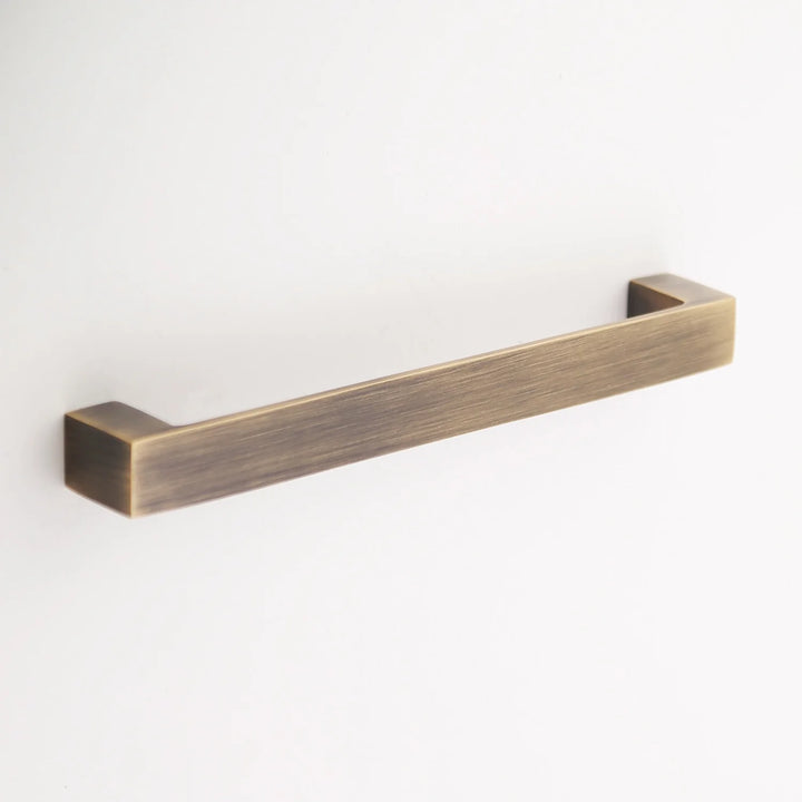 Gabrielle Solid Brass Drawer Pull Cabinet Hardware Kay Hardware - VCU 6.25" Center Antique Brass