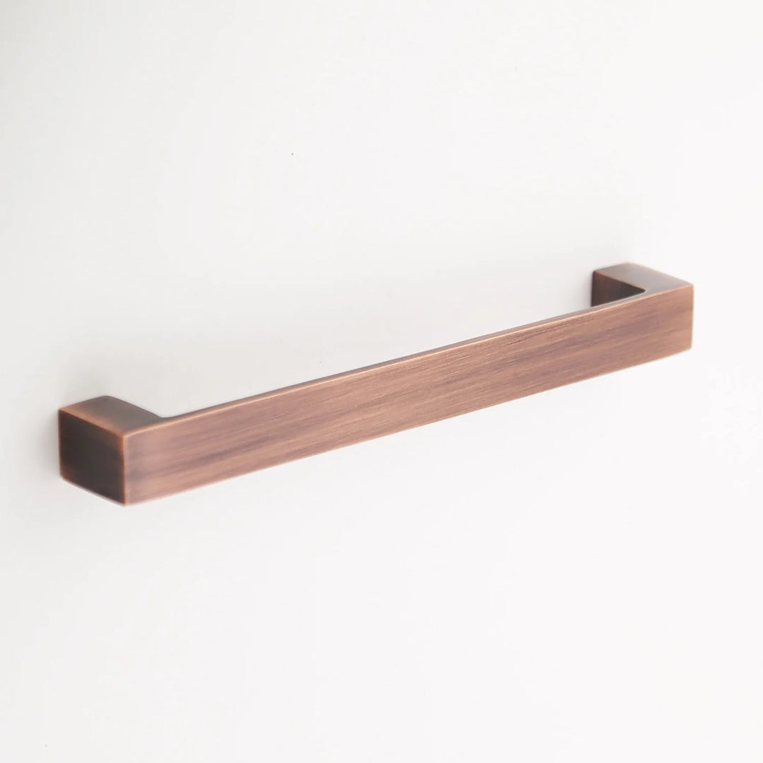 Gabrielle Solid Brass Drawer Pull Cabinet Hardware Kay Hardware - VCU 6.25" Center Antique Copper