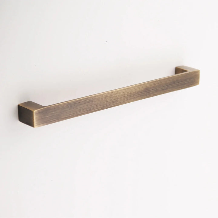 Gabrielle Solid Brass Drawer Pull Cabinet Hardware Kay Hardware - VCU 7.625" Center Antique Brass