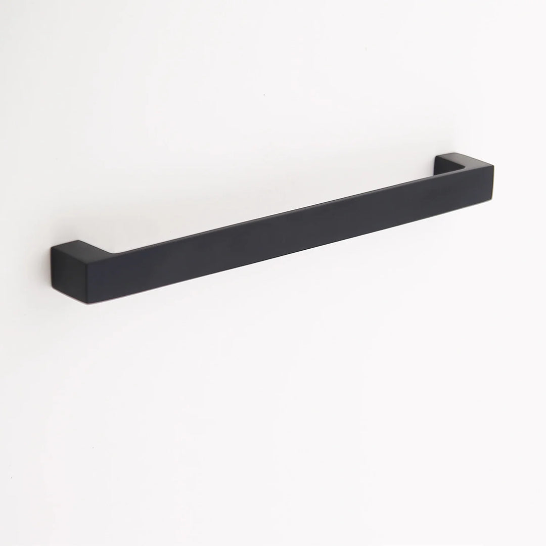 Gabrielle Solid Brass Drawer Pull Cabinet Hardware Kay Hardware - VCU 7.625" Center Matte Black