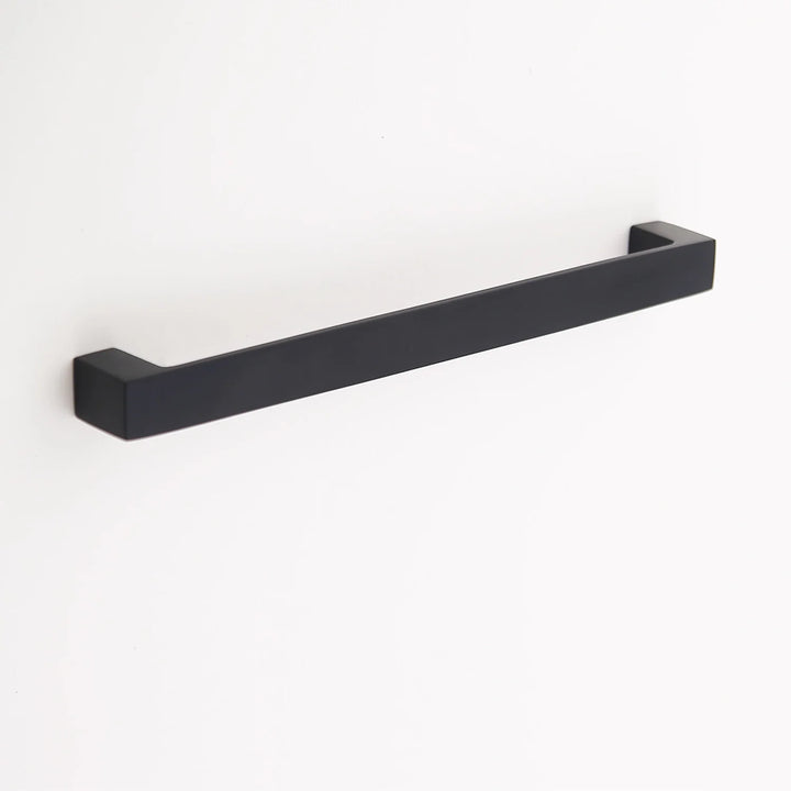 Gabrielle Solid Brass Drawer Pull Cabinet Hardware Kay Hardware - VCU 7.625" Center Matte Black