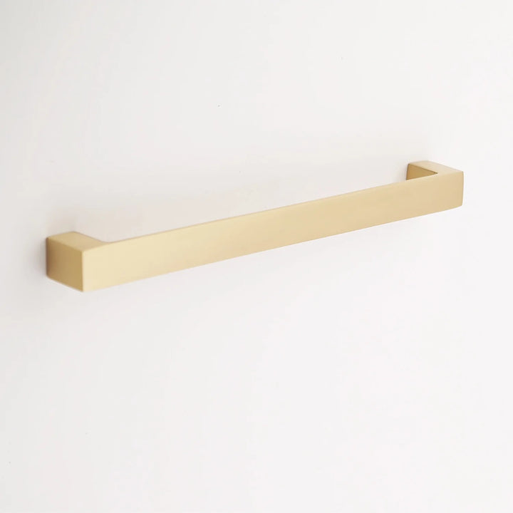 Gabrielle Solid Brass Drawer Pull Cabinet Hardware Kay Hardware - VCU 7.625" Center Satin Brass