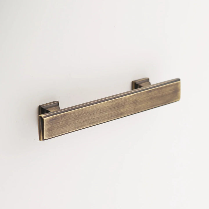 Danford Solid Brass Drawer Pull Cabinet Hardware Kay Hardware - VCU 4" Center Antique Brass
