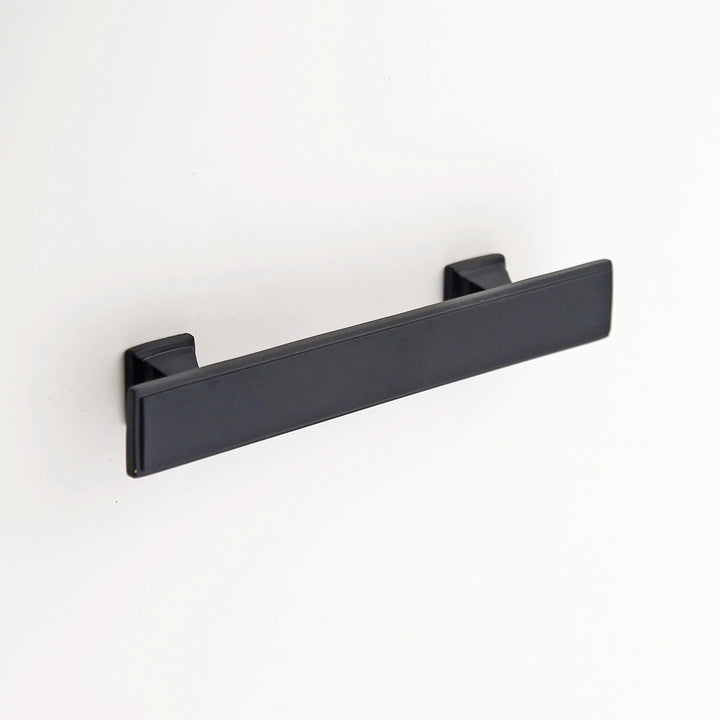 Danford Solid Brass Drawer Pull Cabinet Hardware Kay Hardware - VCU 4" Center Matte Black