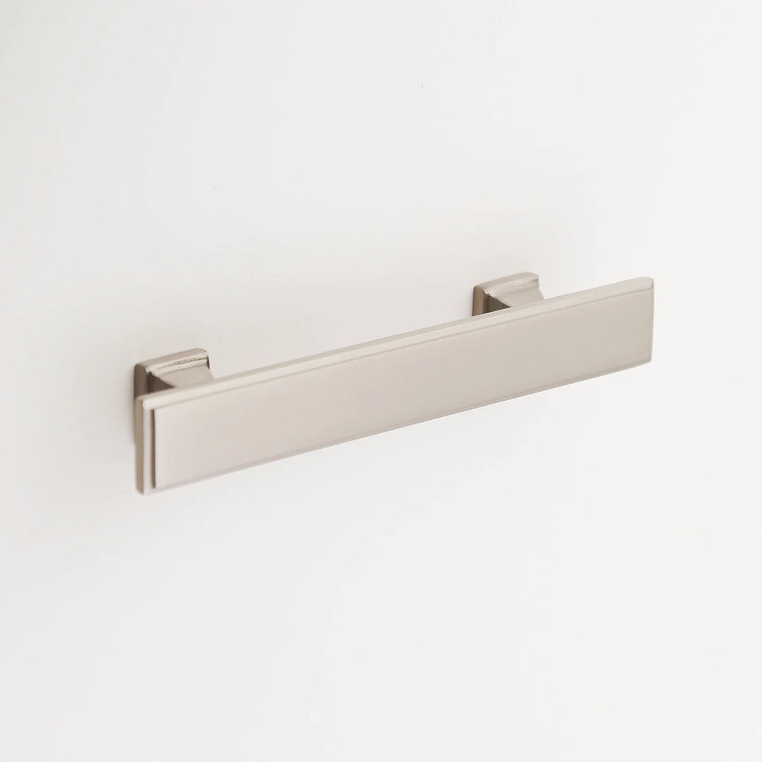 Danford Solid Brass Drawer Pull Cabinet Hardware Kay Hardware - VCU 4" Center Polished Nickel
