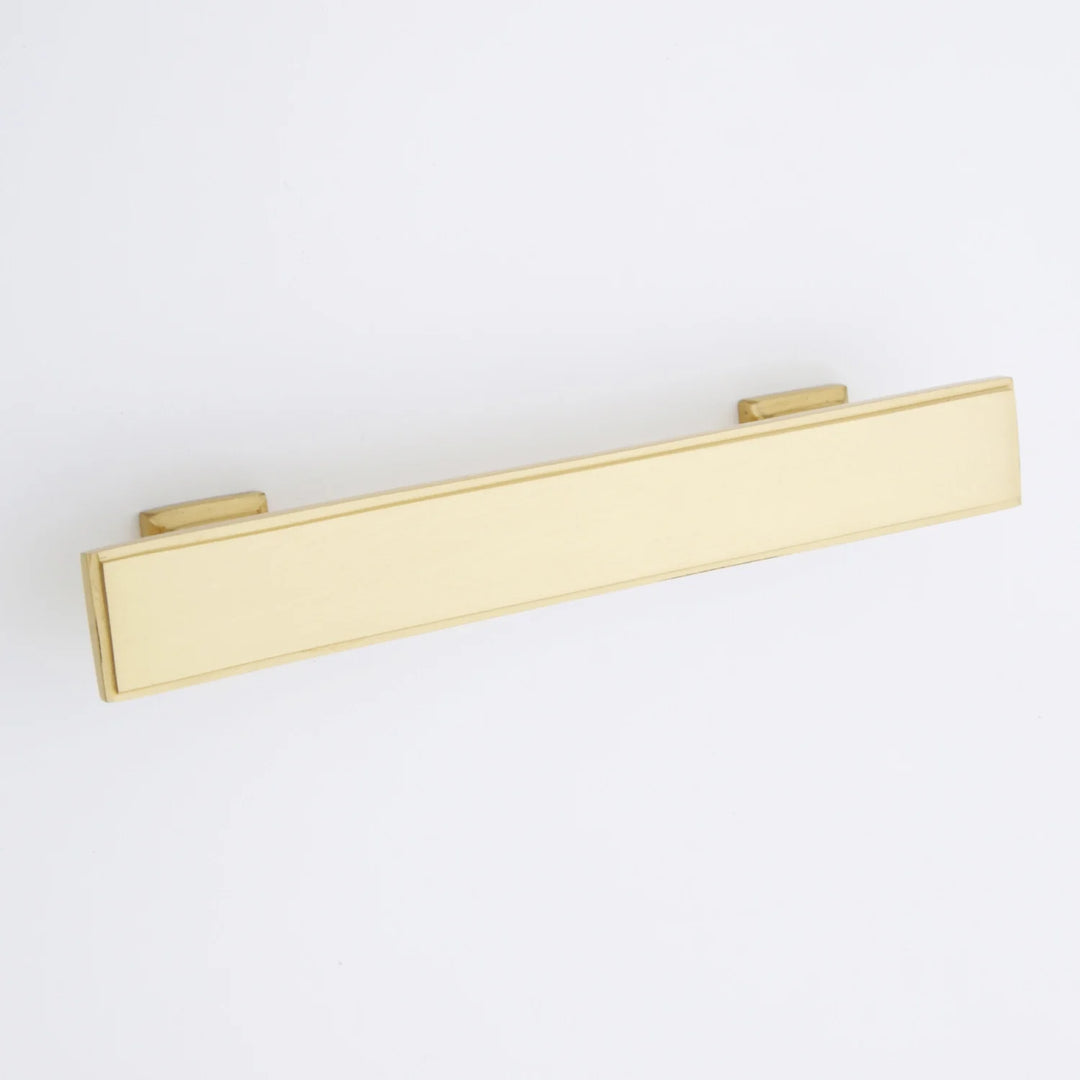 Danford Solid Brass Drawer Pull Cabinet Hardware Kay Hardware - VCU 4" Center Satin Brass