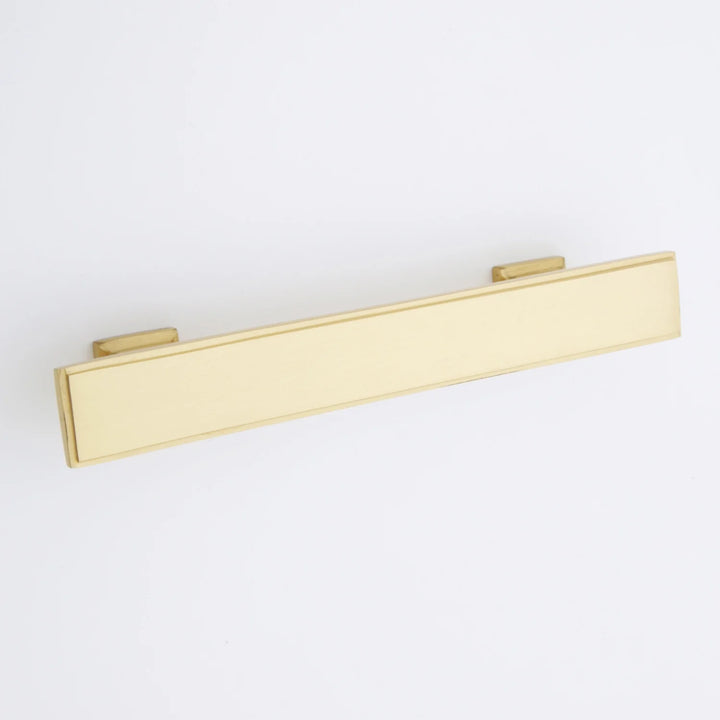 Danford Solid Brass Drawer Pull Cabinet Hardware Kay Hardware - VCU 4" Center Satin Brass