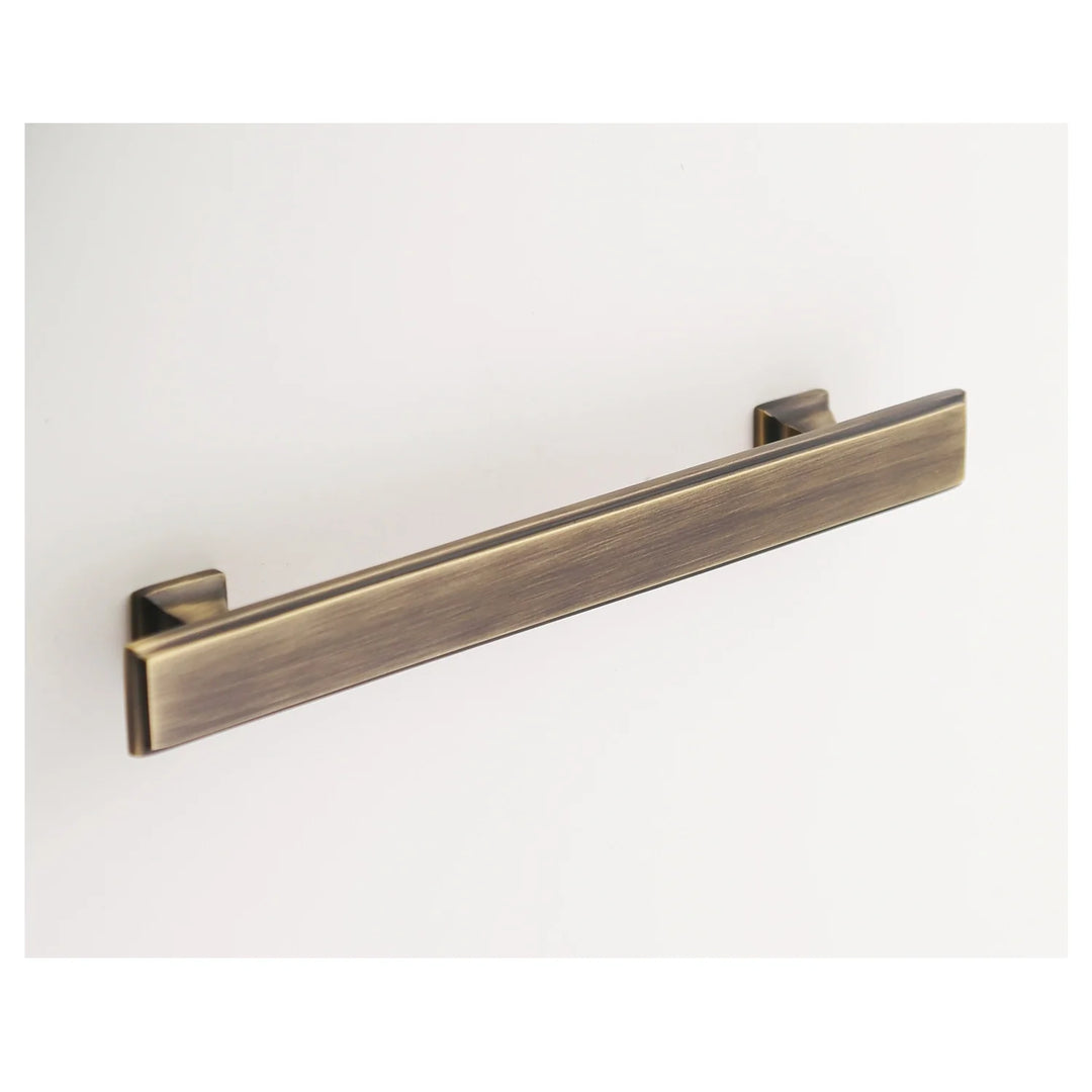 Danford Solid Brass Drawer Pull Cabinet Hardware Kay Hardware - VCU 6" Center Antique Brass