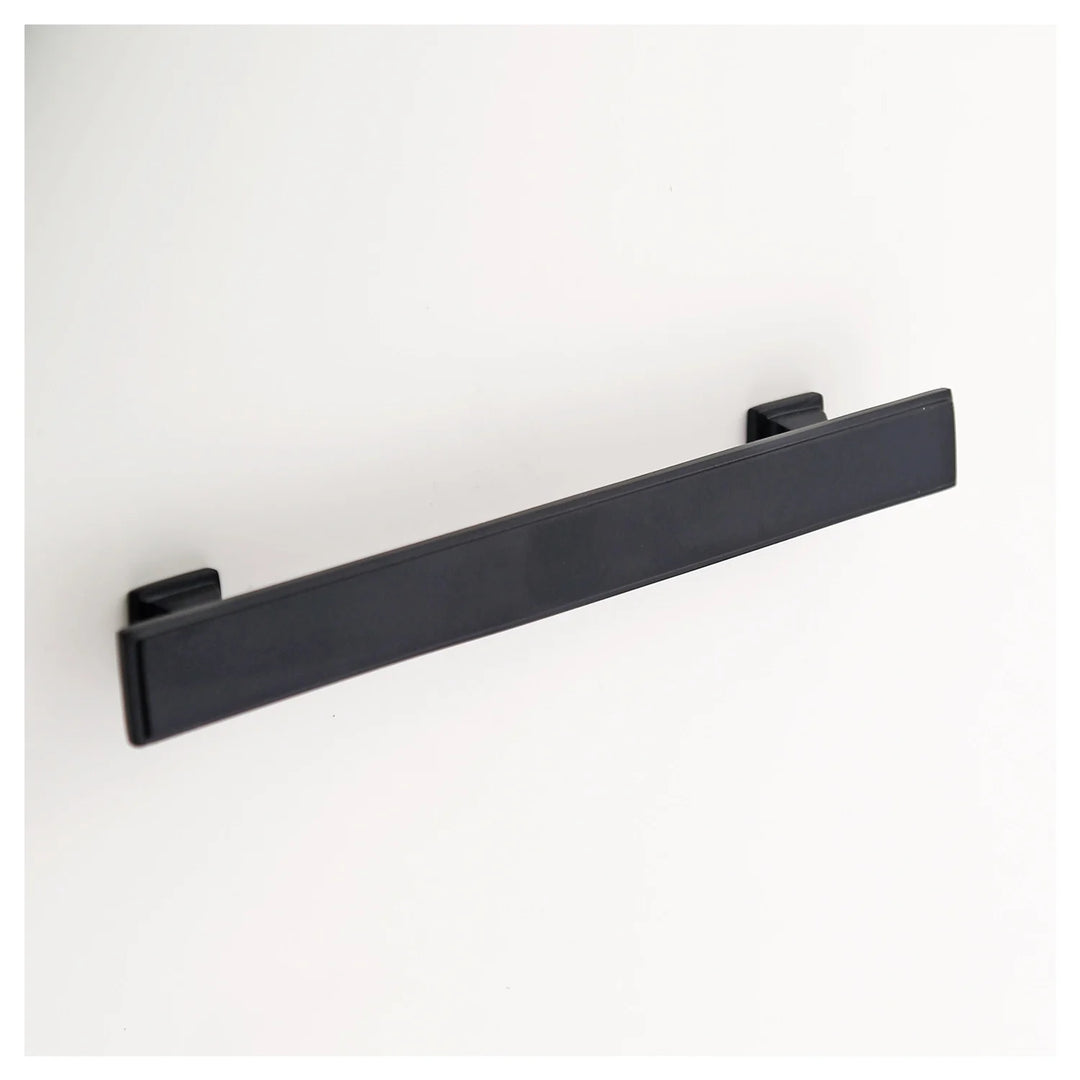 Danford Solid Brass Drawer Pull Cabinet Hardware Kay Hardware - VCU 6" Center Matte Black