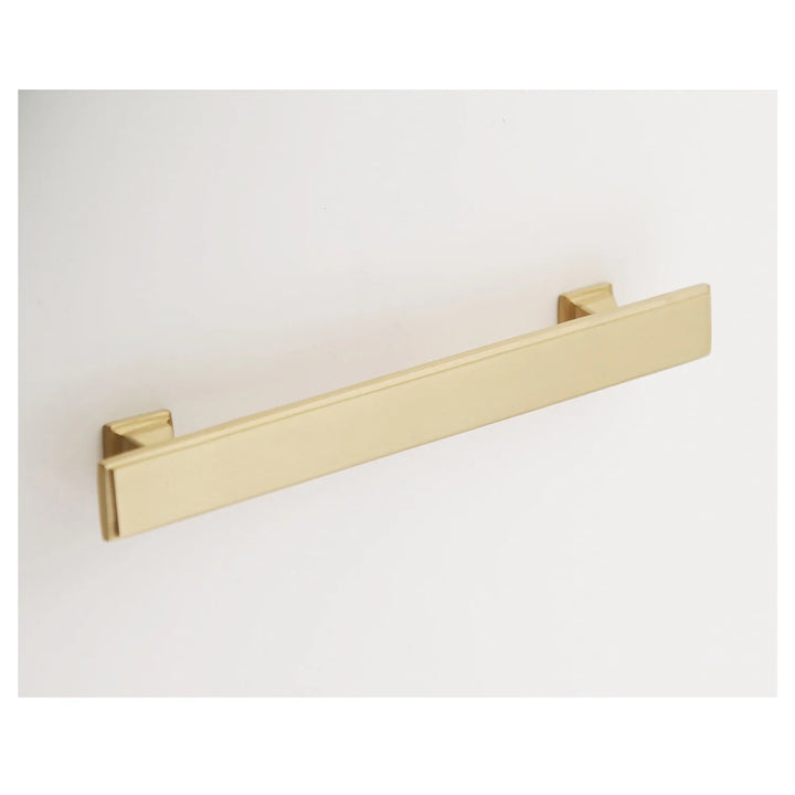 Danford Solid Brass Drawer Pull Cabinet Hardware Kay Hardware - VCU 6" Center Satin Brass