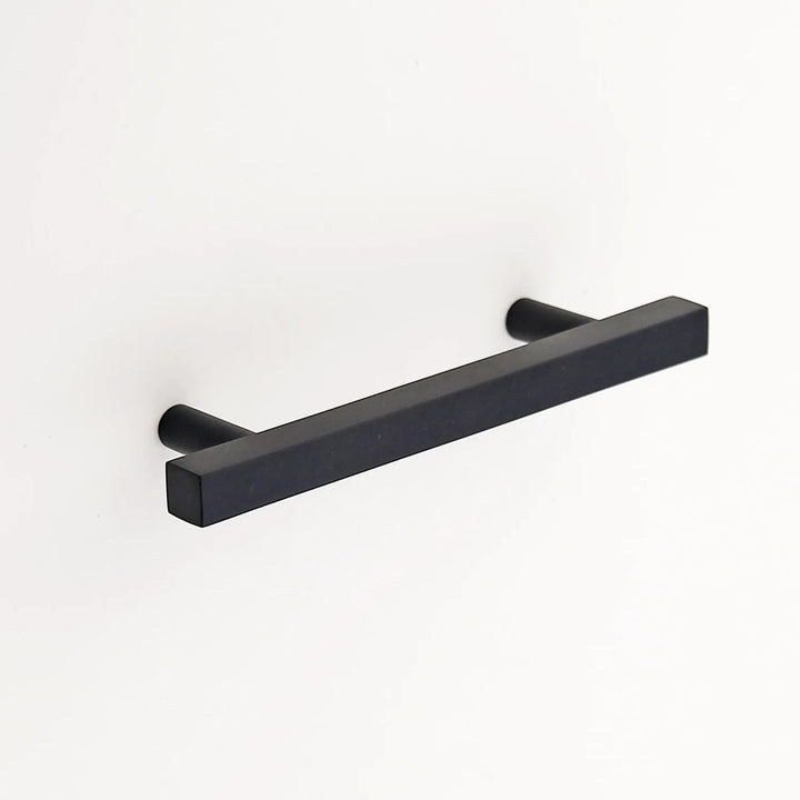 Frederick Solid Brass Drawer Pull Cabinet Hardware Kay Hardware - VCU 3.75" Center Matte Black