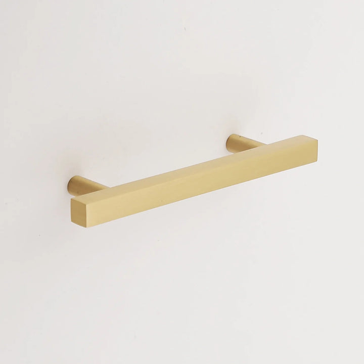 Frederick Solid Brass Drawer Pull Cabinet Hardware Kay Hardware - VCU 3.75" Center Satin Brass