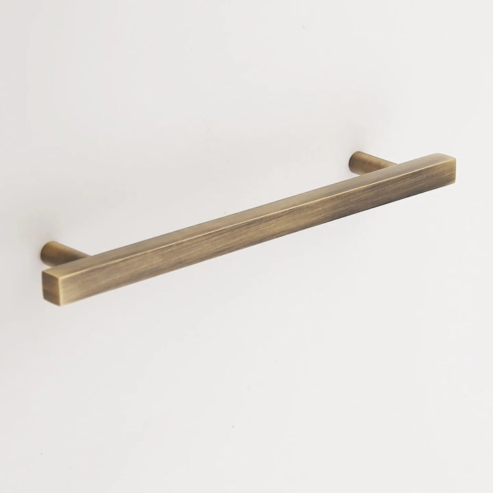 Frederick Solid Brass Drawer Pull Cabinet Hardware Kay Hardware - VCU 6" Center Antique Brass