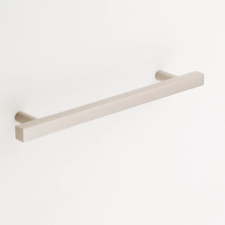 Frederick Solid Brass Drawer Pull Cabinet Hardware Kay Hardware - VCU 6" Center Satin Nickel
