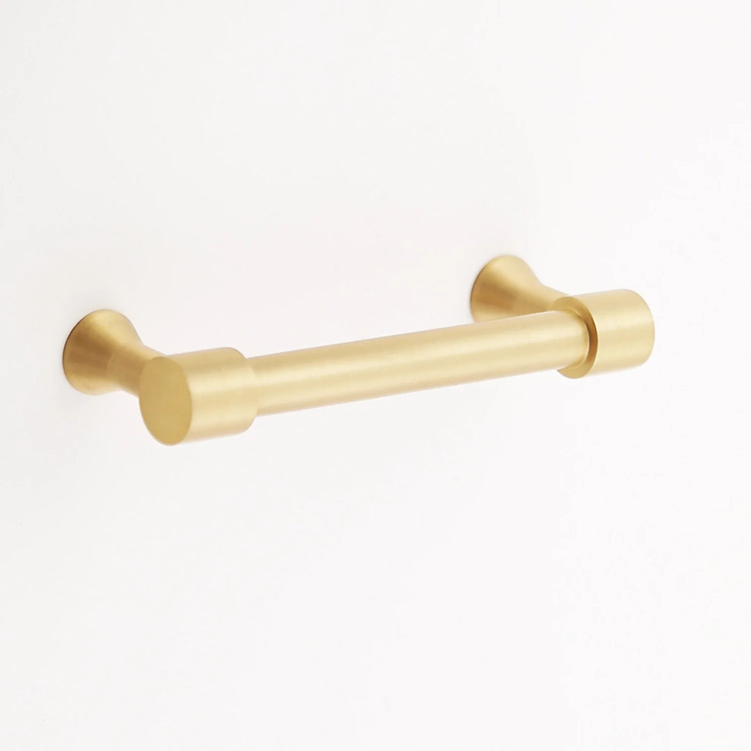 Liberty Solid Brass Drawer Pull Cabinet Hardware Kay Hardware - VCU 3.75" Center Satin Brass