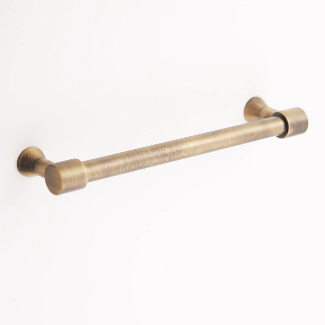Liberty Solid Brass Drawer Pull Cabinet Hardware Kay Hardware - VCU 6" Center Antique Brass
