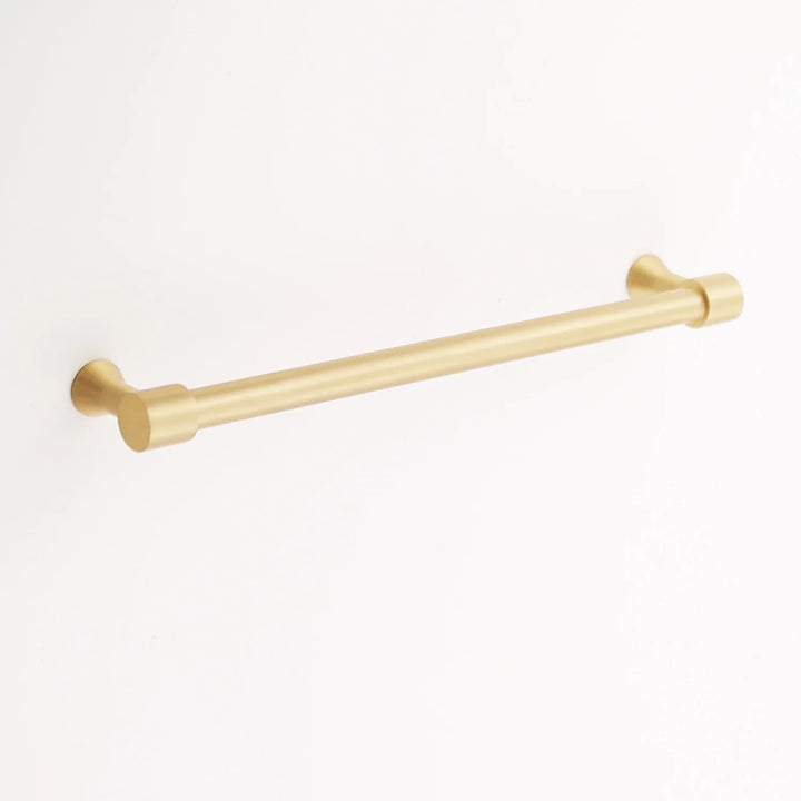 Liberty Solid Brass Drawer Pull Cabinet Hardware Kay Hardware - VCU 8" Center Satin Brass