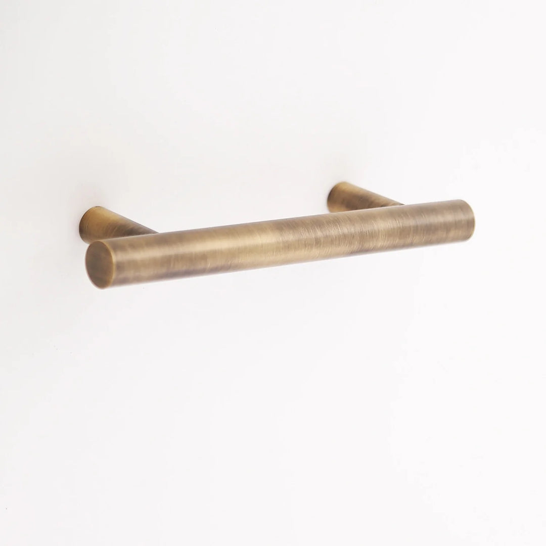 Katia Solid Brass Drawer Pull Cabinet Hardware Kay Hardware - VCU 3.75" Center Antique Brass