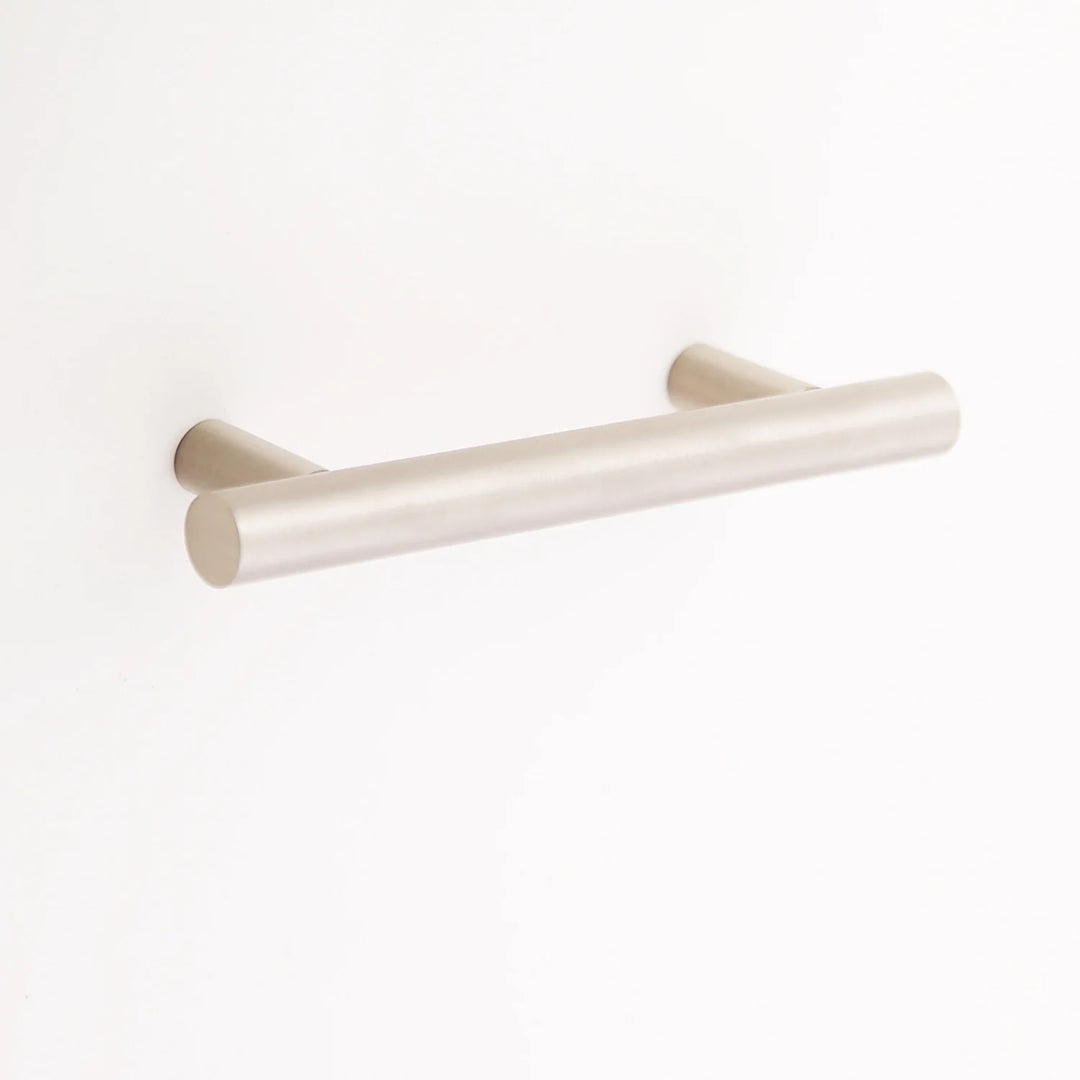 Katia Solid Brass Drawer Pull Cabinet Hardware Kay Hardware - VCU 3.75" Center Polished Nickel