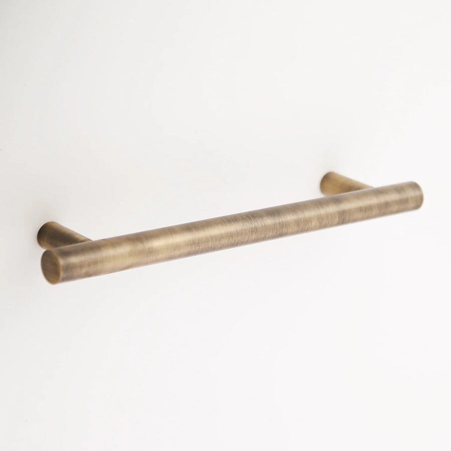 Katia Solid Brass Drawer Pull Cabinet Hardware Kay Hardware - VCU 6" Center Antique Brass