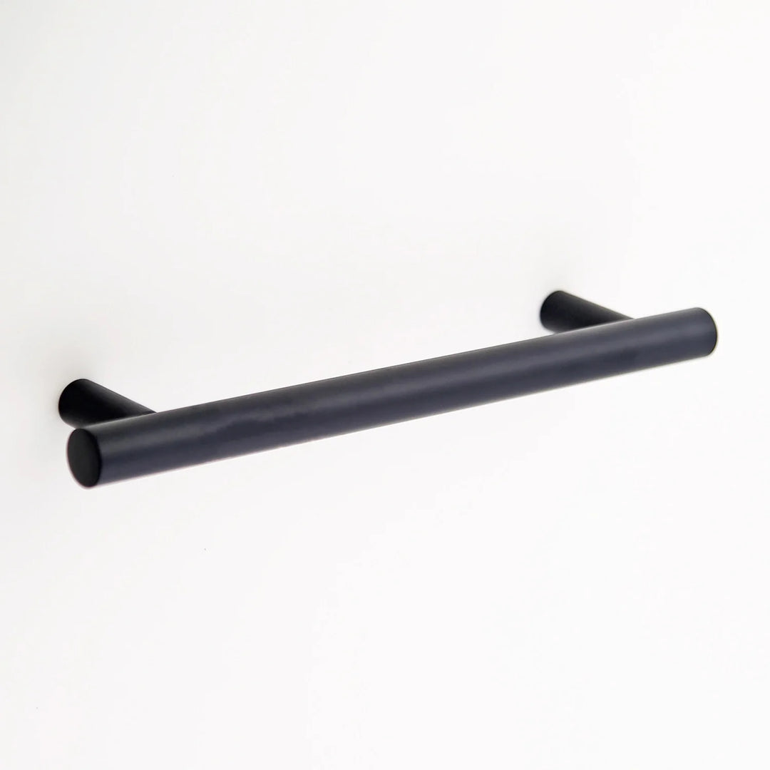 Katia Solid Brass Drawer Pull Cabinet Hardware Kay Hardware - VCU 6" Center Matte Black
