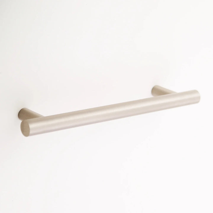 Katia Solid Brass Drawer Pull Cabinet Hardware Kay Hardware - VCU 6" Center Satin Nickel