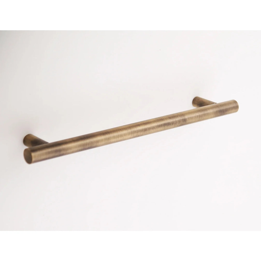 Katia Solid Brass Drawer Pull Cabinet Hardware Kay Hardware - VCU 8" Center Antique Brass