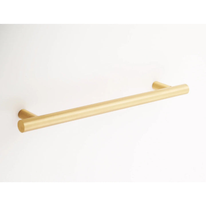 Katia Solid Brass Drawer Pull Cabinet Hardware Kay Hardware - VCU 8" Center Satin Brass