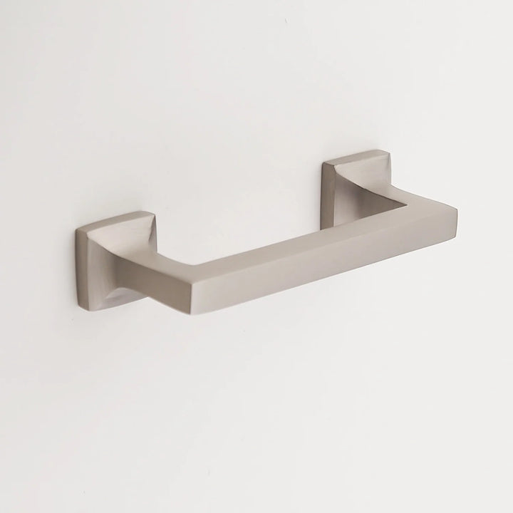 Craftsman Solid Brass Drawer Pull Cabinet Hardware Kay Hardware - VCU 4" Center Polished Nickel