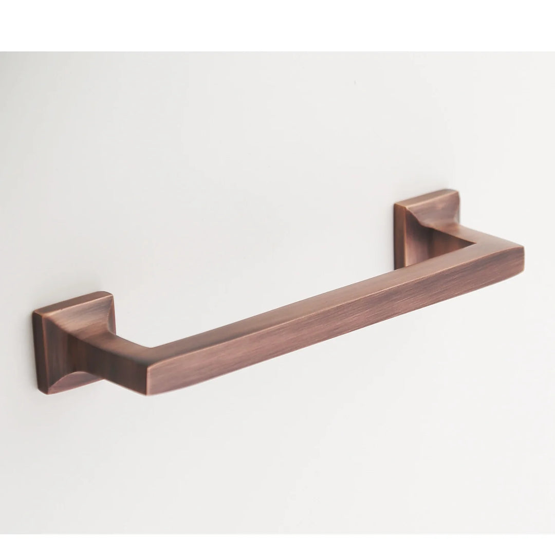 Craftsman Solid Brass Drawer Pull Cabinet Hardware Kay Hardware - VCU 6" Center Antique Copper