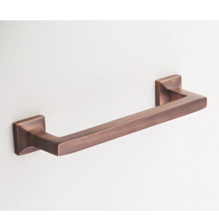 Craftsman Solid Brass Drawer Pull Cabinet Hardware Kay Hardware - VCU 6" Center Antique Copper