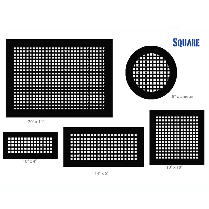 Gold Series Return Air Filter Frame Square Return Grille Air Filter Frame Steel Crest Corporation - VCU 10x12 Antique Bronze